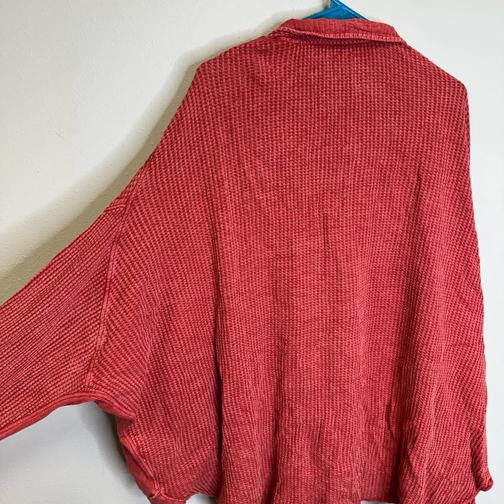 Free People Rust Button Down Shirt - Picture 5 of 5